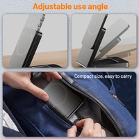 Q2.2 Station de charge sans fil magnétique 3-en-1 25W, support pliable pour iPhone 15 16, chargeur de téléphone portable multifonctionnel