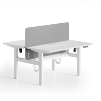 Bureau de levage électrique à double moteur assis-debout, réglable en hauteur, avec boîte de contrôle pour le bureau minimaliste