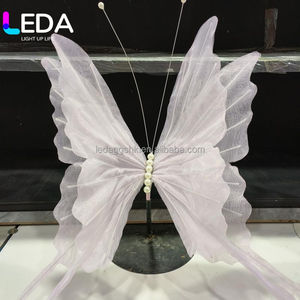 Mariposa Gigante de Organza LEDA para Decoración de Ventanas, Mariposa Artificial - Product Image 3