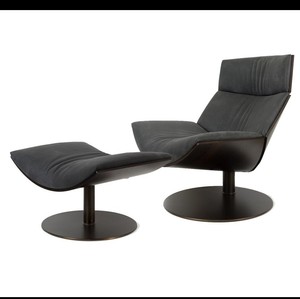 Sillón reclinable para oficina en casa, ocio, chapa de nogal laminada, carcasa de cuero de lujo, comodidad, silla Marc Sadler <span class=keywords><strong>Desiree</strong></span> Kara - Product Image 5