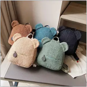 Cute Plush Teddy Bear Backpack Toddler Cartoon BookBags Kids School Backpack Bag Cute Children Schoolbag Mini Plush Backpack