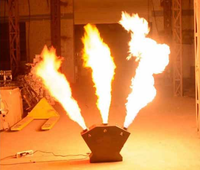 Machine de tir professionnelle à 3 têtes dmx télécommande effet de scène trois lance-flammes machine à effet de scène