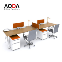 Meubles de bureau Amérique latine Projet de bureau 2/4/6/8 Postes de travail de bureau Cabines de bureau Bureau en forme de cube Mobilier de bureau