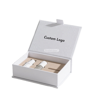 Papier d'art recyclable de taille personnalisée de luxe Cadeau d'emballage personnalisé pour soins de beauté de la peau Boîte à rabat magnétique