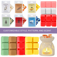 Vente en gros de blocs de cire de soja parfumés écologiques sans flamme, cubes de luxe pour la décoration de Noël à la maison, faits à la main