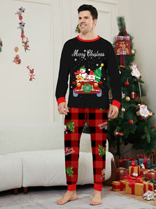 חג המולד pjs 2024 פעוט בנים בנות תינוק בנות חג המולד עץ בגדים נשים גברים פיג 'מה תואם סטים - Product Image 2