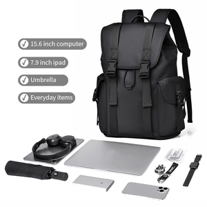 Ba lô laptop chống nước BJIAX 17 inch, thiết kế tùy chỉnh, unisex, tích hợp sạc, chống trộm, chất liệu vải Oxford lớn, dùng cho du lịch ngoài trời - Product Image 3