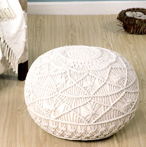 Rond fait main En Macramé Pouf de L'inde - Product Image 4