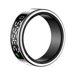 Bague connectée avec écran LED, suivi de la fréquence cardiaque, étanche IP68, contrôle via application Bluetooth, 3,2g SY01 - Product Image 1