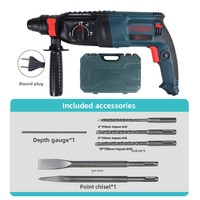 Marteau perforateur multifonctionnel léger 26-en-1, perceuse à percussion double usage 800W, portable, multi-vitesses, réversible, pour pioche et perçage