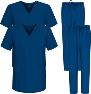 MISEMIYA Unisex Medical scrub confezione da 2 pezzi pantaloni sanitari Casaca da 2 6801 6802 per uniformi maschili e femminili di alta qualità - Product Image 2