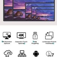 Tablette murale à écran tactile de 15,6/24 pouces, KDS, Wifi, télécommande, panneaux LCD industriels, tablette pour cafés, restaurants, hôtels