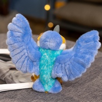 Jouet en peluche réaliste en polyester de 20 cm, faible teneur en tissu, faisan d'eau doux avec long bec, idéal pour cadeau ou décoration de bar