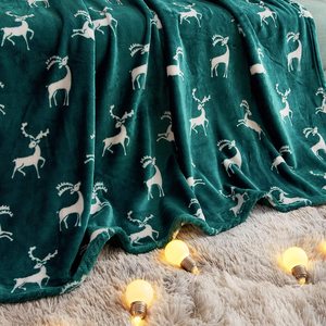 Couverture en polaire personnalisée de qualité supérieure en polyester, taille <span class=keywords><strong>King</strong></span>, pour toutes les saisons, ensemble de literie moelleuse, imprimé festif, lavable en machine - Product Image 4