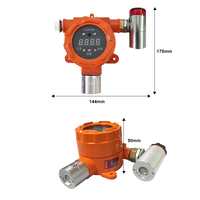 Analyseur de détection de gaz combustibles fixe, moniteur avec protection IP66, haute précision, combustion catalytique H2 / H2S / CO2 / ammoniac