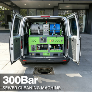 LICHIMA Machine <span class=keywords><strong>de</strong></span> Nettoyage <span class=keywords><strong>de</strong></span> Canalisations Haute Pression à <span class=keywords><strong>Moteur</strong></span> Essence Deux Cylindres Montée sur Voiture avec Télécommandes - Product Image 2