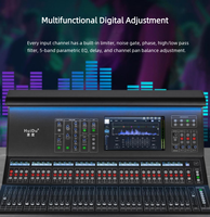 Mezclador Digital de 16 Canales LA-20RS/24RS/32RS, Consola de Audio Profesional, Pantalla Táctil de Metal de 13.3 Pulgadas, Controlador de DJ, Ecualizador de Escenario
