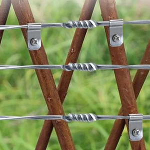 Зажим для забора из нержавеющей стали, зажим для установки забора, подходит для сварки 2-6 стальных проводов к деревянным, металлическим или виниловым заборам - Product Image 3