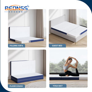 コンバーチブルモダン折りたたみ式<span class=keywords><strong>4</strong></span>インチキャンプベッドトッパートリ折りたたみ式マットレスゲストベッドホーム家具 - Product Image 5