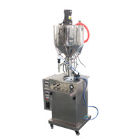 Machine de remplissage de liquides de type piston en acier inoxydable, remplisseur de haute précision pour liquides visqueux et liquides fluides