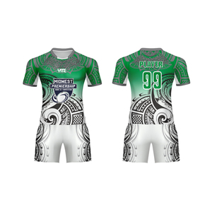 Maillots de rugby personnalisés de haute qualité, respirants, 100% polyester, avec logo imprimé par sublimation, ensembles uniformes - Product Image 2