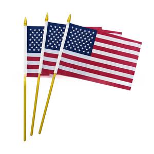 Американский флаг триколор сплошной полюс полиэстер флаг дешевый маленький флаг - Product Image 6