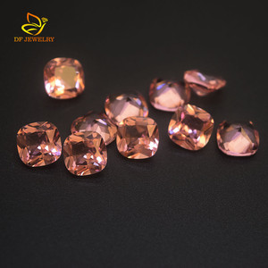 Dafei - <span class=keywords><strong>Gemas</strong></span> Sintéticas de Morganita Rosa, Corte Cojín, 8x8 mm, 0.5 g, Nano <span class=keywords><strong>Gemas</strong></span> para la Fabricación de Joyas - Product Image 2