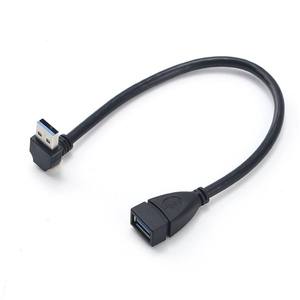 90 Degree Right Angle USB 3.0 Extension Cable 5Gps Data Sync USB 3.0 Male to Female <b>Adapter</b> Cord Extension Cable - Product Image 5