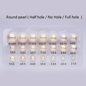 Precio bajo Perla suelta de alta calidad Blanco Rosa Púrpura 4A Perlas redondas de agua dulce cultivadas naturales Perla redonda grande 11-12mm - Product Image 4