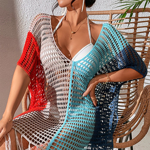 All'ingrosso Nuovi Arrivi 2025 Copricostume da Spiaggia da Donna all'Uncinetto con Scollo a V, Traforato, Estivo, Colori Assortiti di Tendenza - Product Image 3