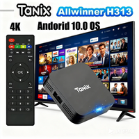 Tanix TX1 Smart TV Box Android 10, WiFi 2.4G, 4K HDR, USB2.0, 8GB+16GB, Allwinner H313 Quad Core