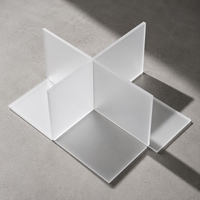 Feuille diffuseur en acrylique translucide dépoli, panneau de diffusion de lumière mat, découpe laser, traitement personnalisé Gaoliangguang