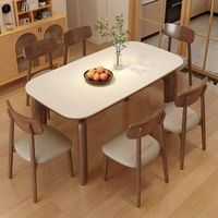 Ensemble de table à manger d'intérieur en bois massif de Style nordique meubles Table à manger en bois pour la maison cuisine Rectangle ensemble de salle à manger pour la maison