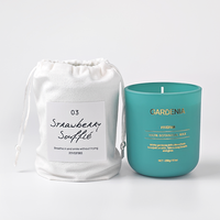 Benutzer definierte Luxus Aroma therapie Soja Duftglas Glas Kerze Home Decor Private Label Natürliches Pflanzen wachs Gel Paraffin Wachs Bulk