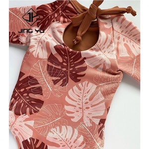 Traje de Baño Protector UPF50+ de Alta Calidad para Niños, Bikini para Niñas, Traje de Baño de una Pieza de Poliéster Personalizado - Product Image 3
