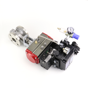 Válvula de Bola Segmentada Tipo V de Acero Inoxidable 304 DN65, de 2 Vías, Accionamiento Neumático y Manual, para Agua, Personalizable OEM - Product Image 4