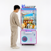 Machine à griffes de luxe à coins arrondis pour un joueur, à monnayeur, pour la distribution de poupées et de cadeaux, équipement de jeu d'arcade commercial pour centre commercial