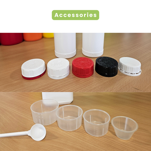 Botella de plástico HDPE de 1350 ml con cierre a prueba de niños Opción de plástico reciclado de 42mm PLÁSTICOS de embalaje TMP redondos - Product Image 4