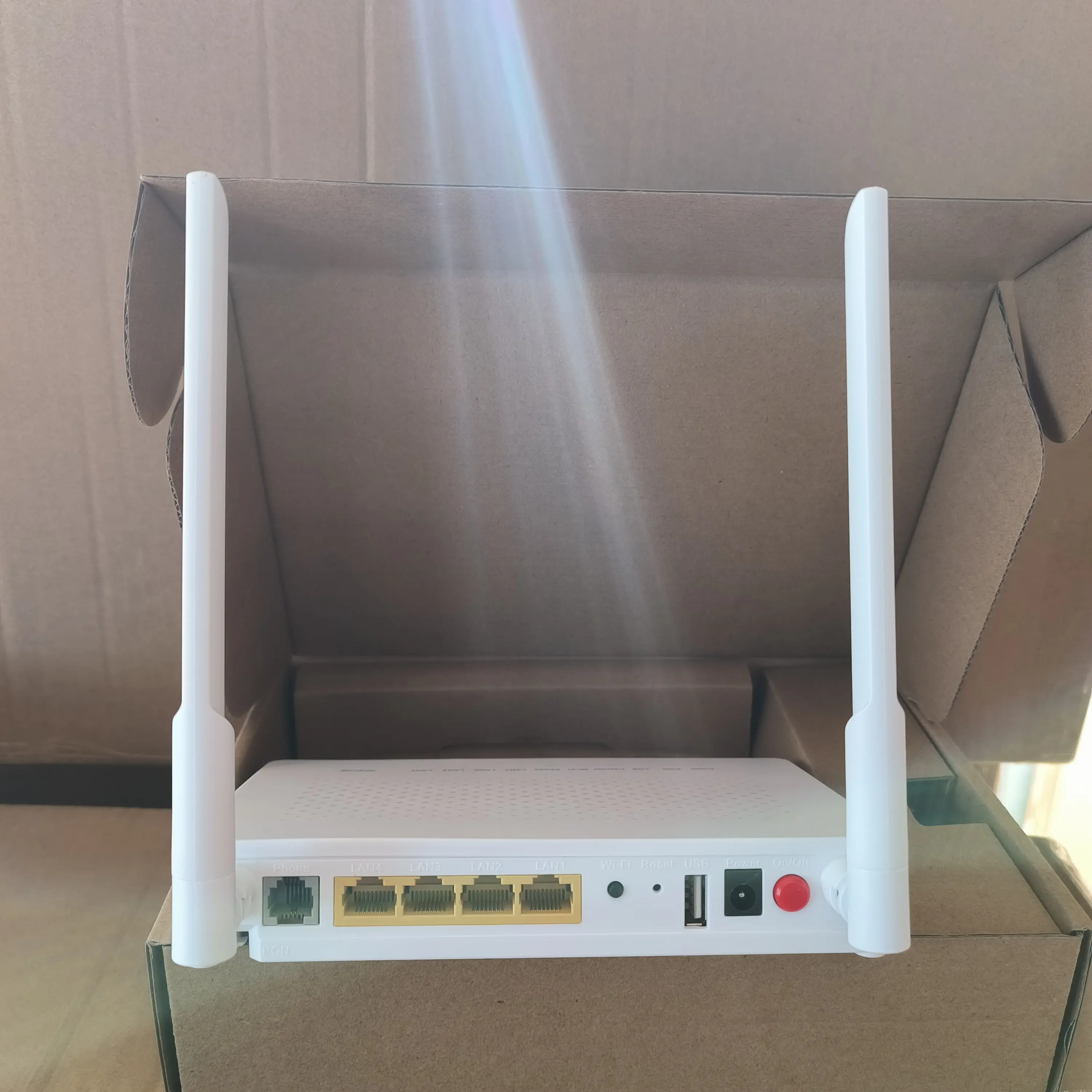 광섬유 Ftth Zte ONU ZXHN ZTE F660 V8.0 Gpon Onu Ont 라우터 1ge 3fe 1voip Wifi 영어 버전