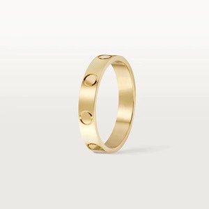 Joyería de lujo 4mm Simple oro rosa moda anillos de acero inoxidable anillos de compromiso para regalo de San Valentín - Product Image 3
