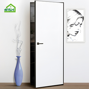 <span class=keywords><strong>Porte</strong></span> invisible moderne peignable sans cadre en aluminium et bois, pré-montée, avec cadre en bois, <span class=keywords><strong>porte</strong></span> secrète - Product Image 3