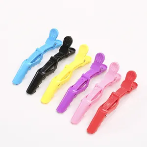 6 Colors Hairdressing plastic duckbill clip hair salon crocodile hairgrips tool accessories basic hairpin for women