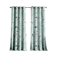 Rideaux à œillets en polyester à imprimé floral numérique haute précision, Nouveaux rideaux occultants pour chambre et salon