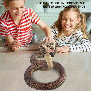 Animale <span class=keywords><strong>Cobra</strong></span> serpente giocattolo di simulazione di plastica per festa difficile statuetta serpenti giocattolo realistico - Product Image 2