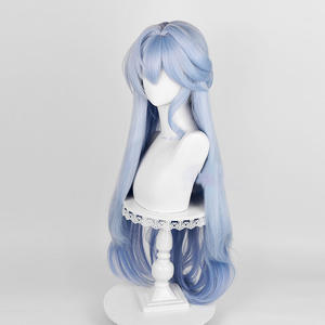 วิกผมคอสเพลย์โรบินจาก Starry Sky Railway ผมยาวหยิกไล่เฉดสี ปัดข้าง มีหน้าม้า ทำจากเส้นใยทนความร้อนสูง สำหรับผู้หญิง - Product Image 1