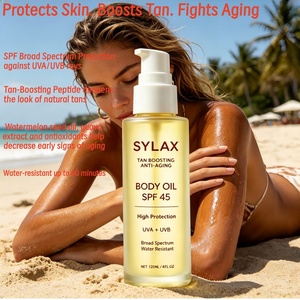 Aceite Bronceador con Aceite de Semilla de Sandía, SPF45, Antienvejecimiento, Acelerador <span class=keywords><strong>del</strong></span> <span class=keywords><strong>Bronceado</strong></span>, Protección Solar de Amplio Espectro UVA/UVB, Hidratante - Product Image 5