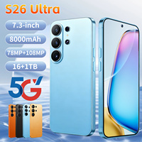 HP Seluler S26Ultra Murah Global 5G Tidak Terkunci Layar HD 7,3 inci 16GB+1TB Penyimpanan Besar 108MP Baterai Besar 8000mAh Ponsel Pintar