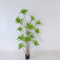 Décoration de bureau d'intérieur 1.25m de hauteur plantes artificielles Dracaena Reflexa en pot vente en gros de fausses plantes