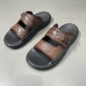 <span class=keywords><strong>Sandalias</strong></span> de Playa de Verano para Hombre, de Cuero Genuino, Diseño de Lujo, Patrón Sólido, Transpirables, Ligeras, Antideslizantes, con Suela Gruesa, Estilo Papá - Product Image 3