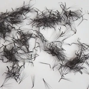 Extensions <span class=keywords><strong>de</strong></span> <span class=keywords><strong>cils</strong></span> en éventail préfabriqués L M 6D 10D, 500 <span class=keywords><strong>cils</strong></span> faits à la main, <span class=keywords><strong>bouquet</strong></span> parfait, fibre PBT coréenne, volume russe - Product Image 2